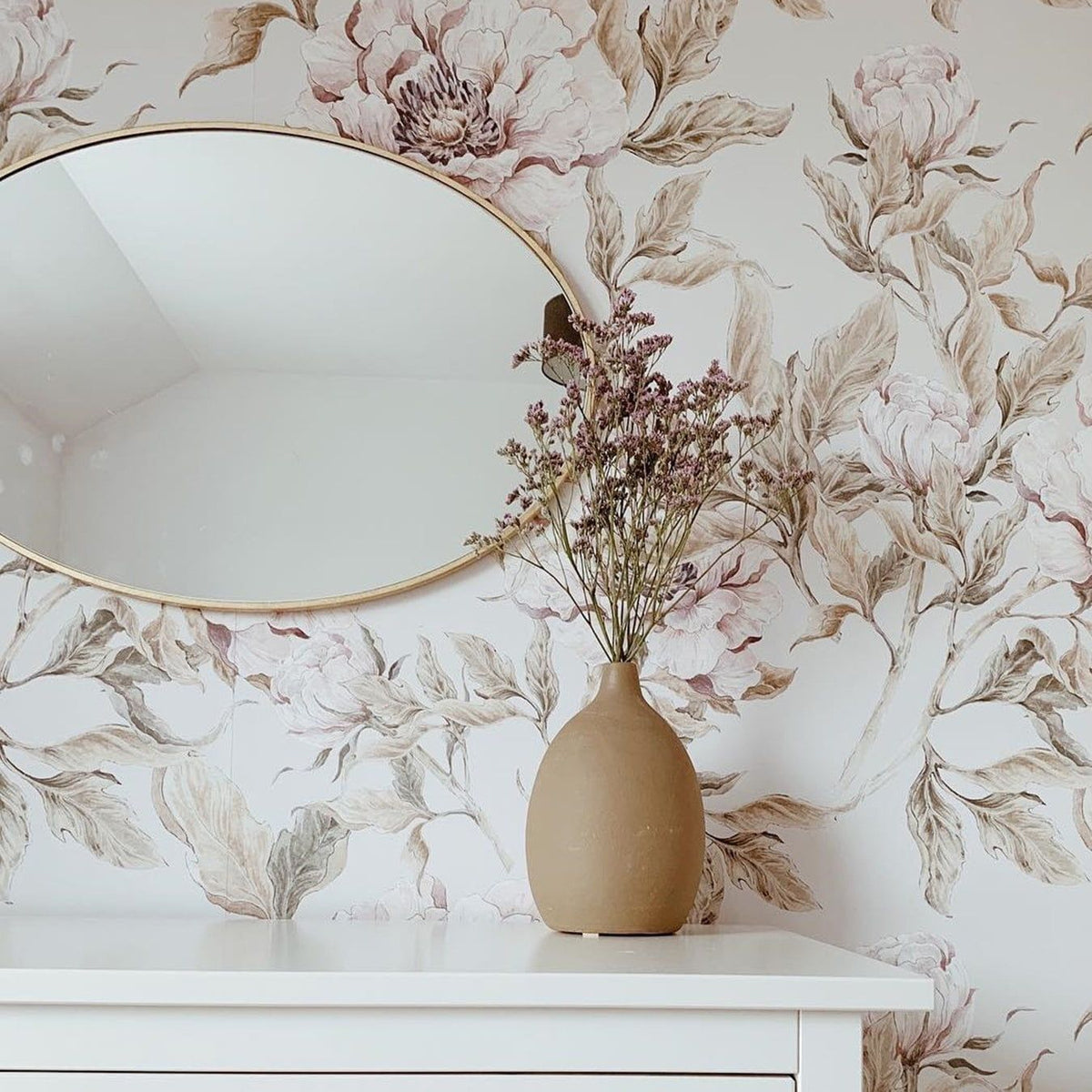 Dekornik Peonies Beige kinderbehang