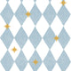 Dekornik French diamonds with stars kinderbehang