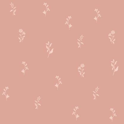 Dekornik Pink subtle twigs kinderbehang