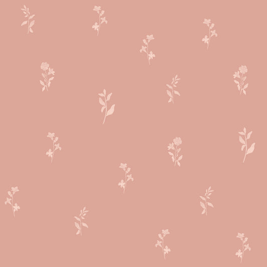 Dekornik Pink subtle twigs kinderbehang