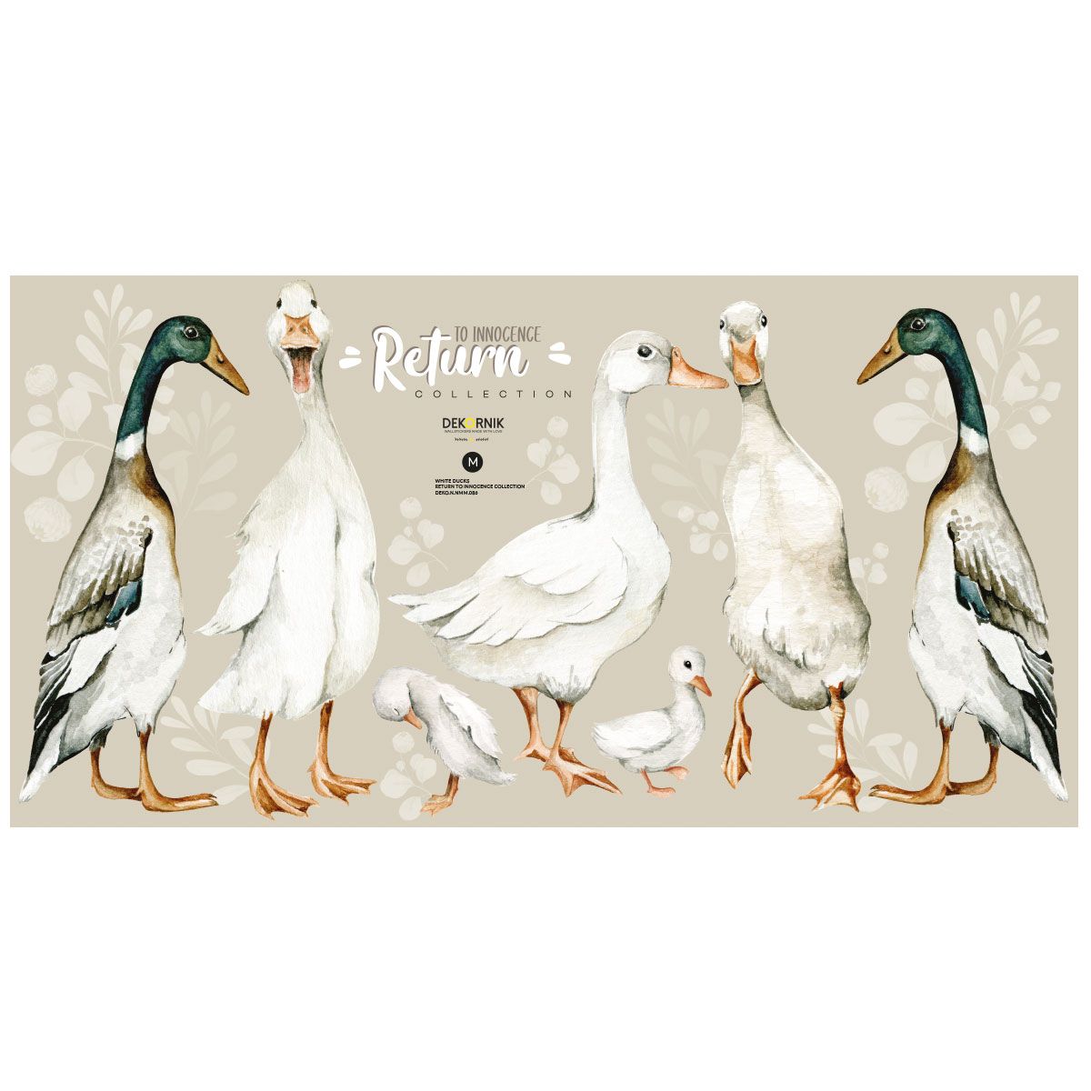 Dekornik White Ducks muursticker - Return to Innocence