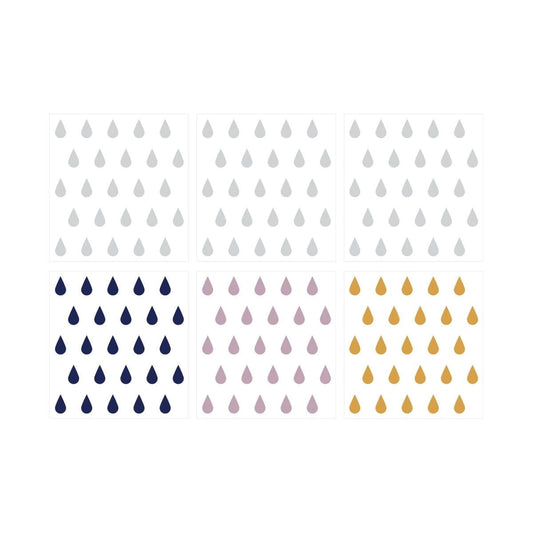 Set: Drops Navy Blue Lily Mustard