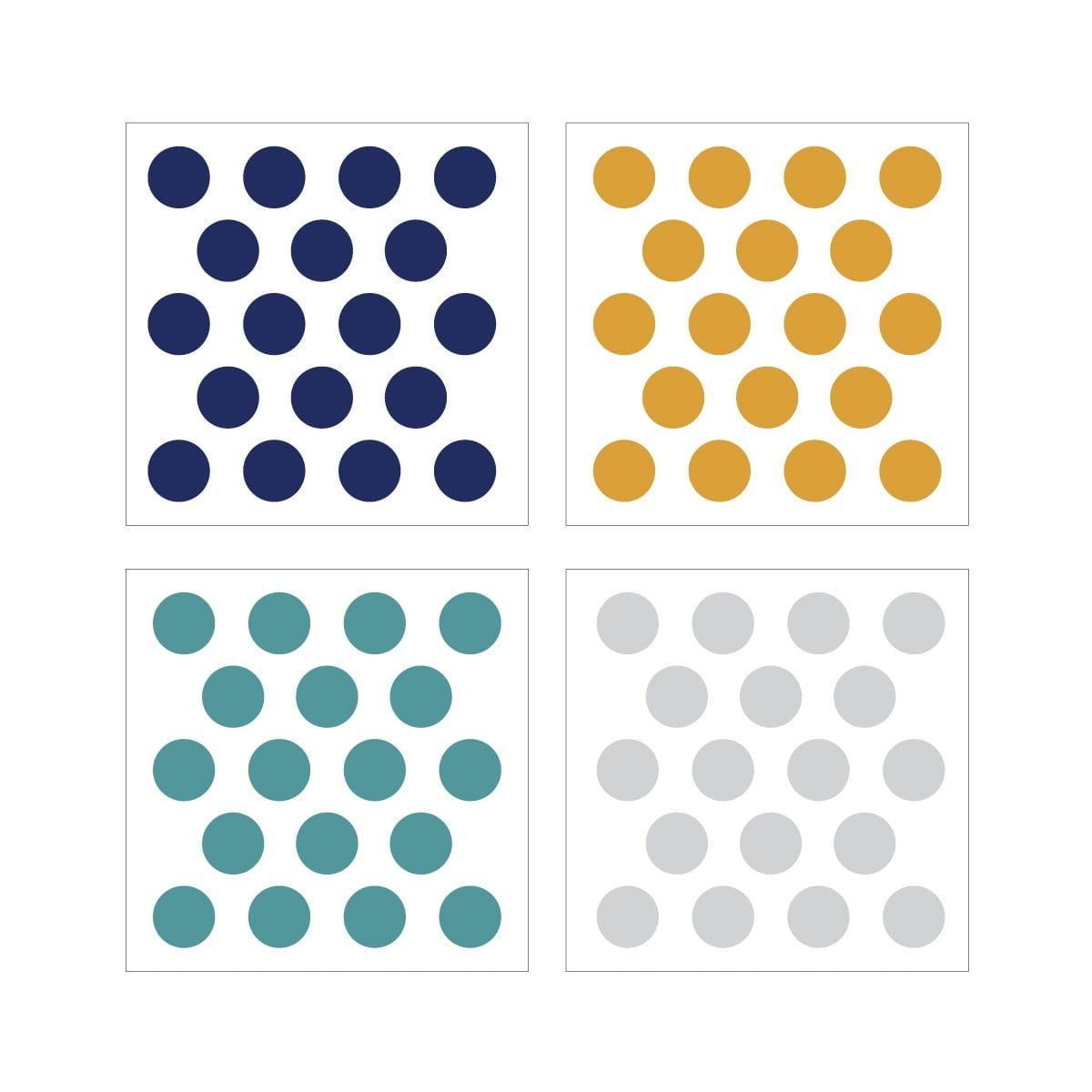 Confetti 5 Navy Blue Turquoise