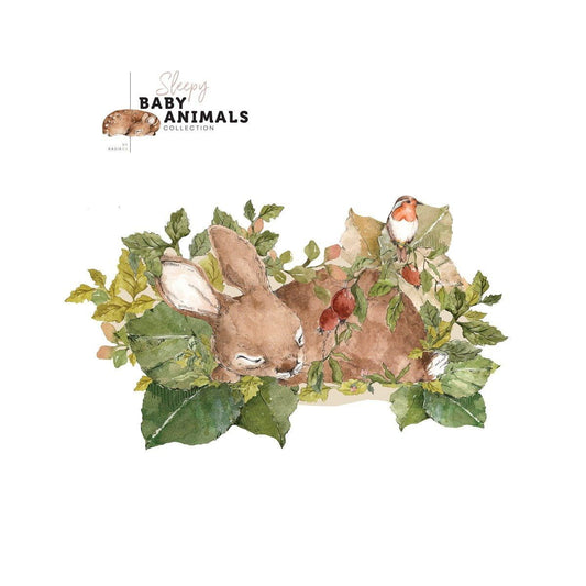 Sleep My Little Rabbit Behind-The-Bed Wallsticker