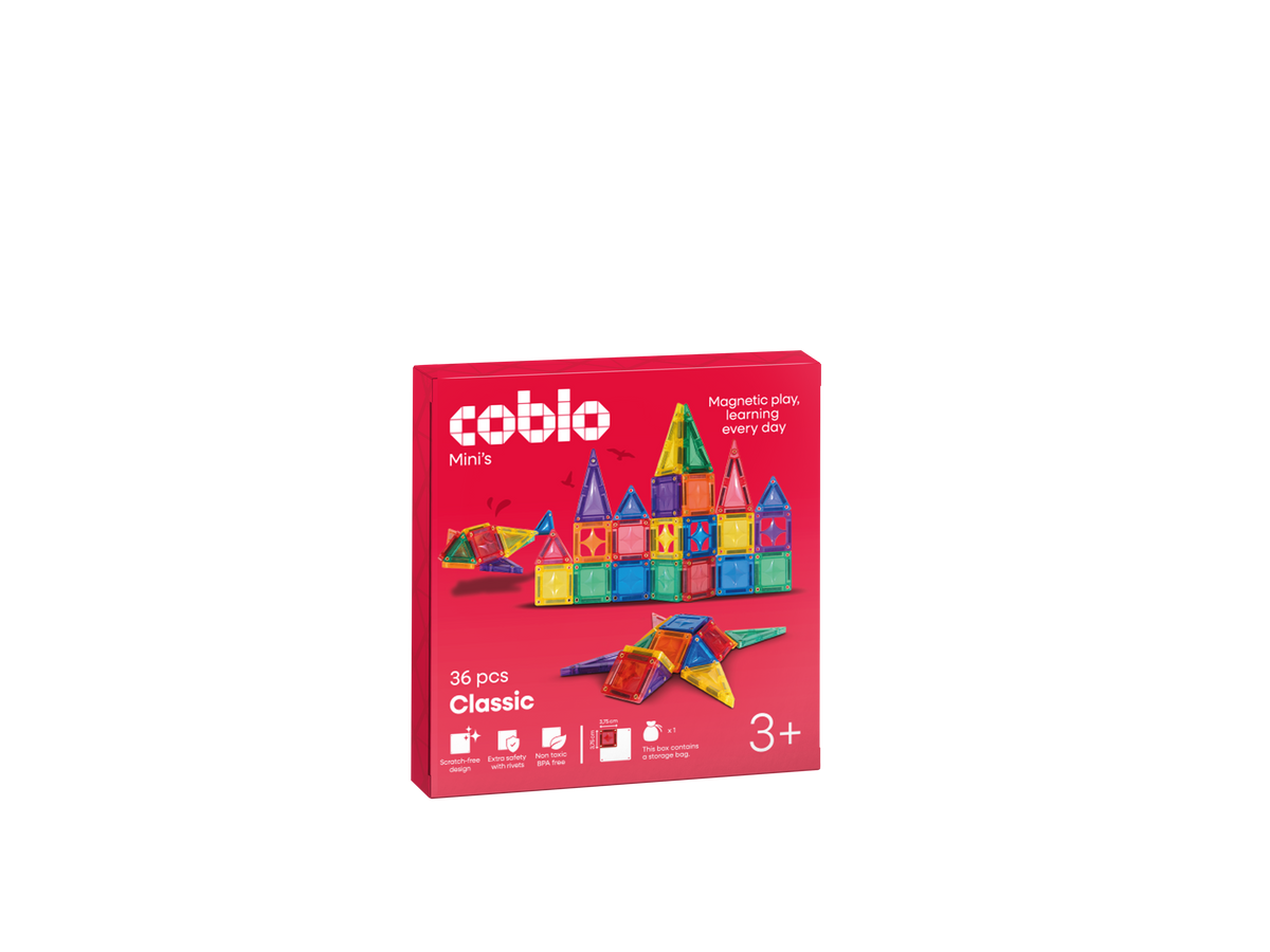 Coblo Mini Magnetische Tegels – 36 stuks verpakking
