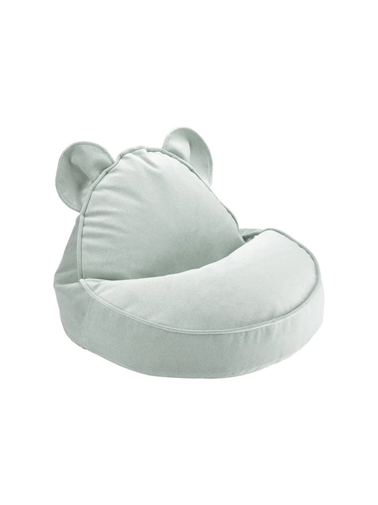 Wigiwama Misty Green Bear Beanbag - velvet beanbag