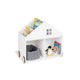 Children's bookshelf on wheels 