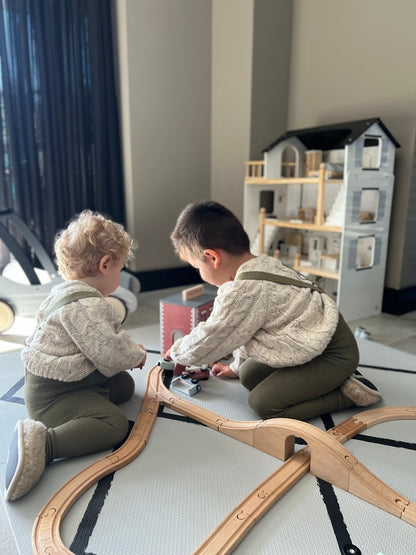 Beni speelmat foam - bewolkt grijs - 