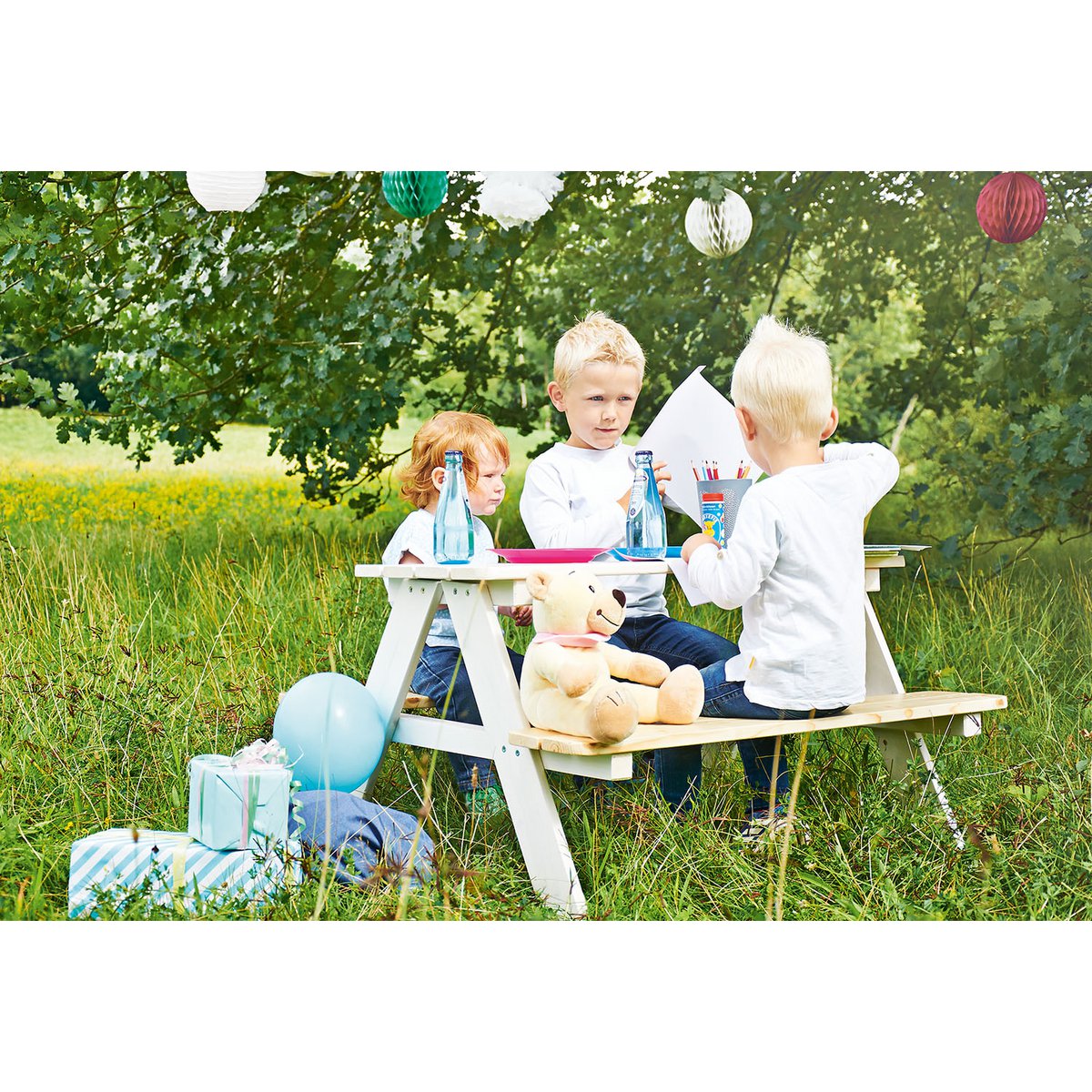 Children's Picnic Table "Nicki for 4", white