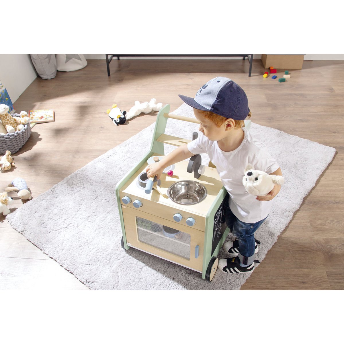 Kalle children's kitchen - walker with kitchen
