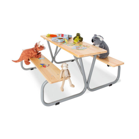 Children's picnic table Michel for 6 – 3-piece