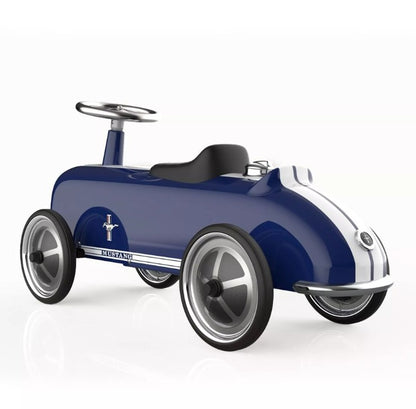 Vintage running car blue - roadster racing car