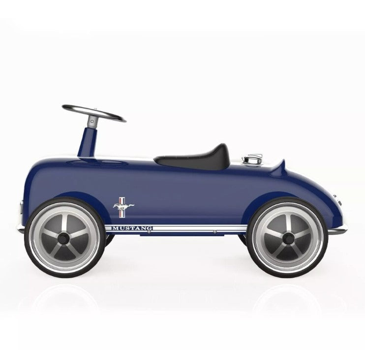 Vintage running car blue - roadster racing car