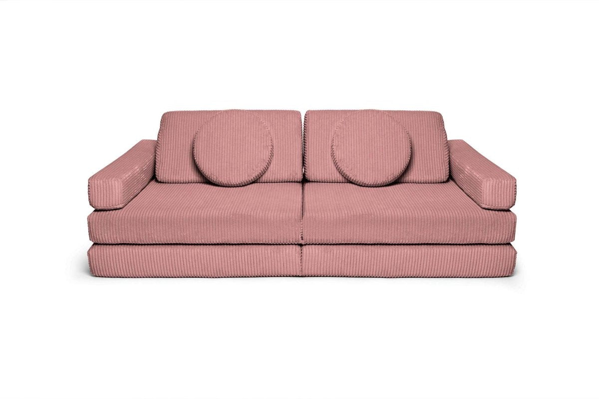 Shappy Speelbank Pure Corduroy in Rose – vooraanzicht