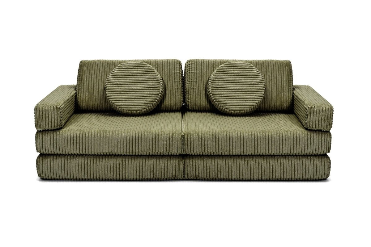 Shappy Speelbank Pure Corduroy Mini 120 cm in Dusty Sage