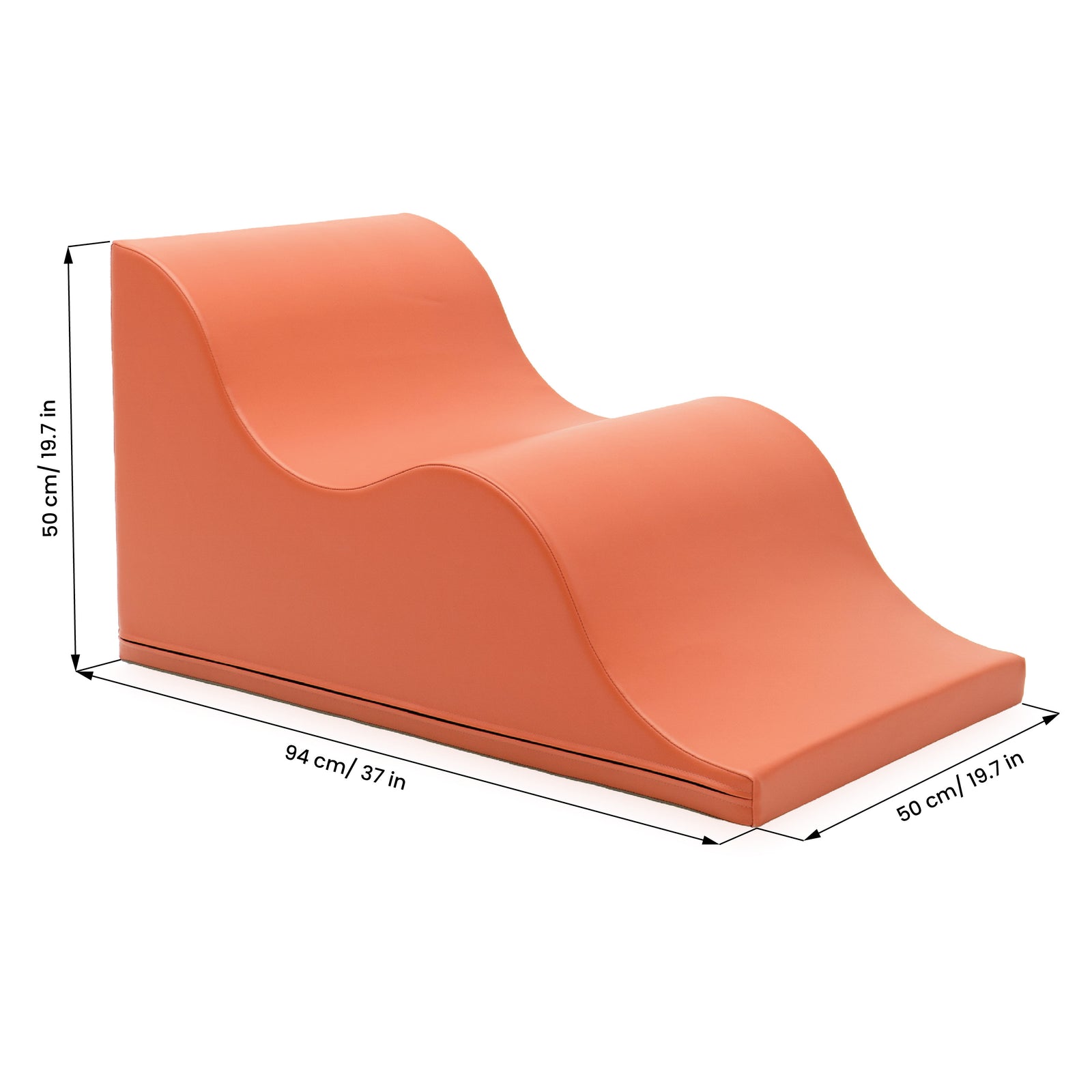 IGLU Mega Wave soft play glijvorm in Salmon Pink