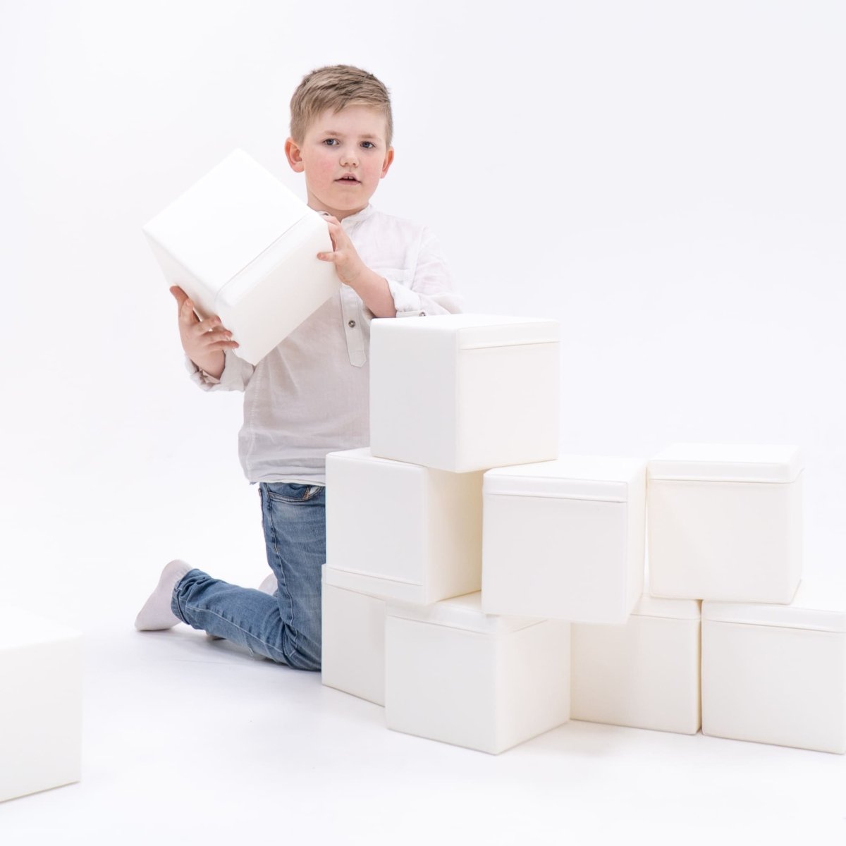 soft play set met zachte bouwblokken voor baby's en peuters tot 3 jaar