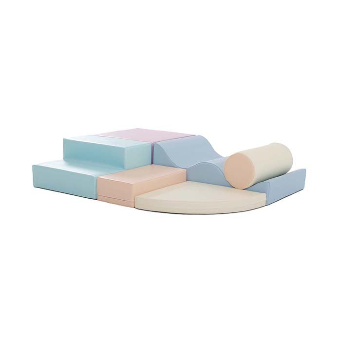 Soft Play Set - Explorer - zachte foamblokken op een witte achtergrond