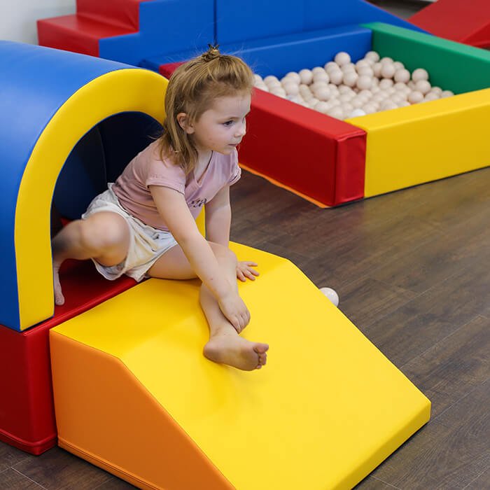 Soft Play Set - Tunnel foam speelset - Step & Slide