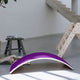 Balance board - wood - with purple felt 