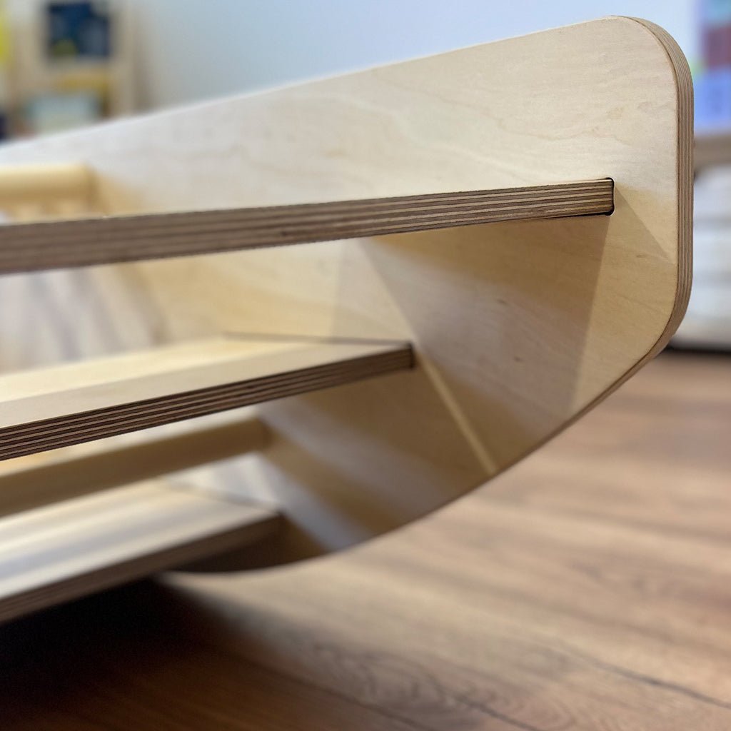 Houten schommelboot 2 - in - 1 - Emmi Pikler geïnspireerd - schommel