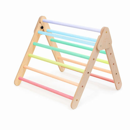 Pikler klimdriehoek premium met glijbaan/klimhelling - pastel - 