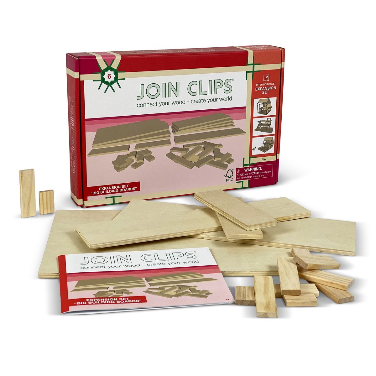 JOIN CLIPS grote bouwplaten — Big Building Boards-