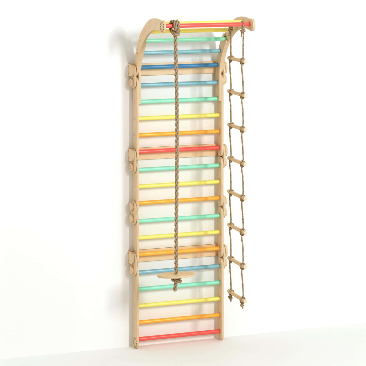 BusyKids klimrek – sprossenwand regenboog – productbeeld 12