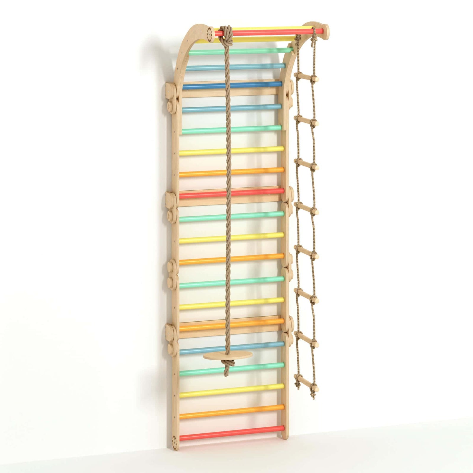 BusyKids klimrek – sprossenwand regenboog – productbeeld 12