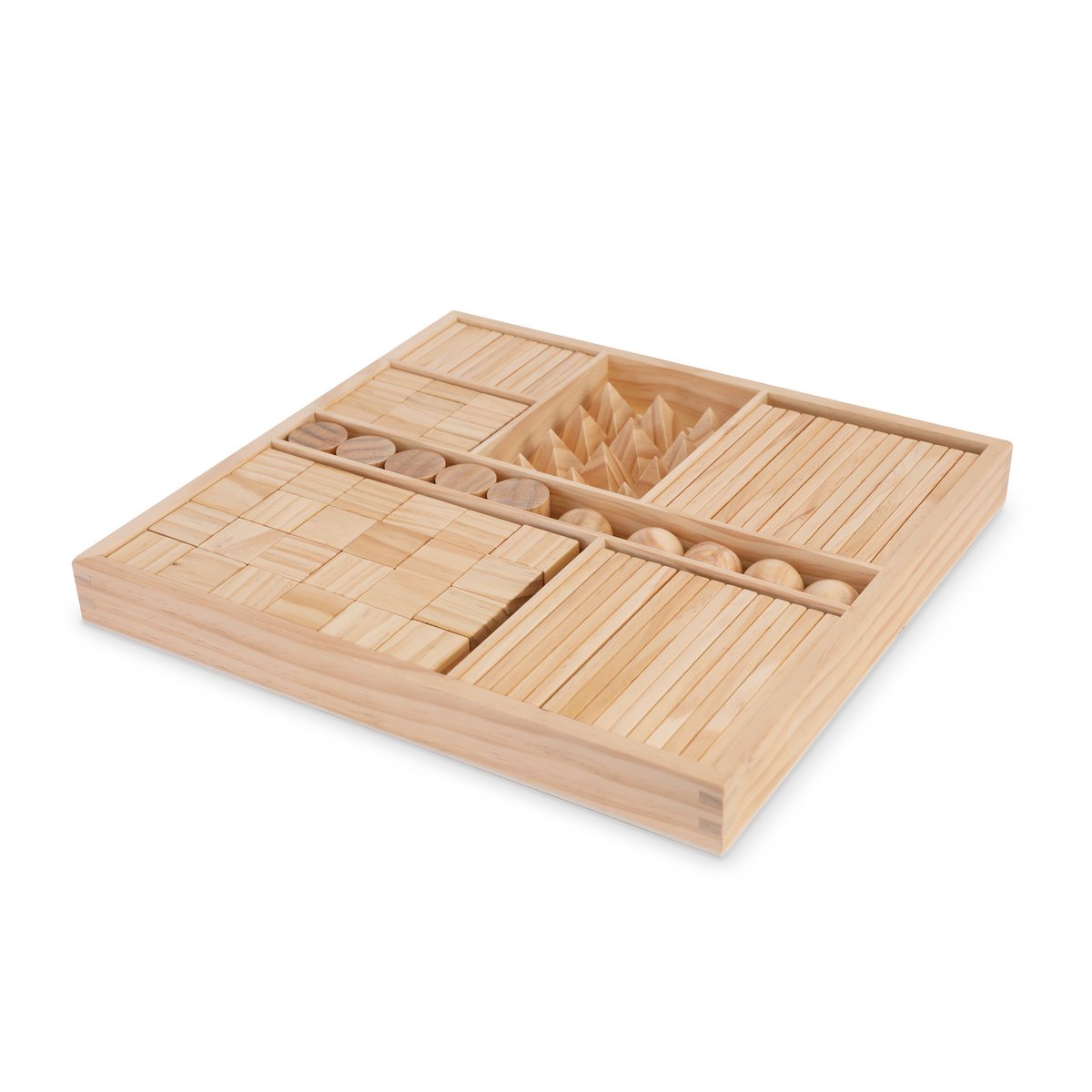 Kinderfeets gemixte blokken - Naturel - 