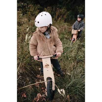 Kinderfeets kinderhelm voor op de fiets / fietshelm voor kinderen - mat wit - 