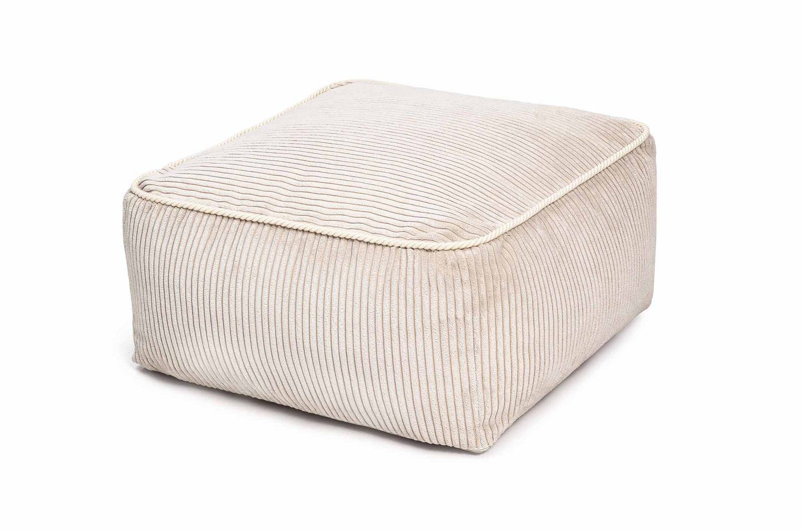Shappy Kumo Poef Corduroy in Vanilla