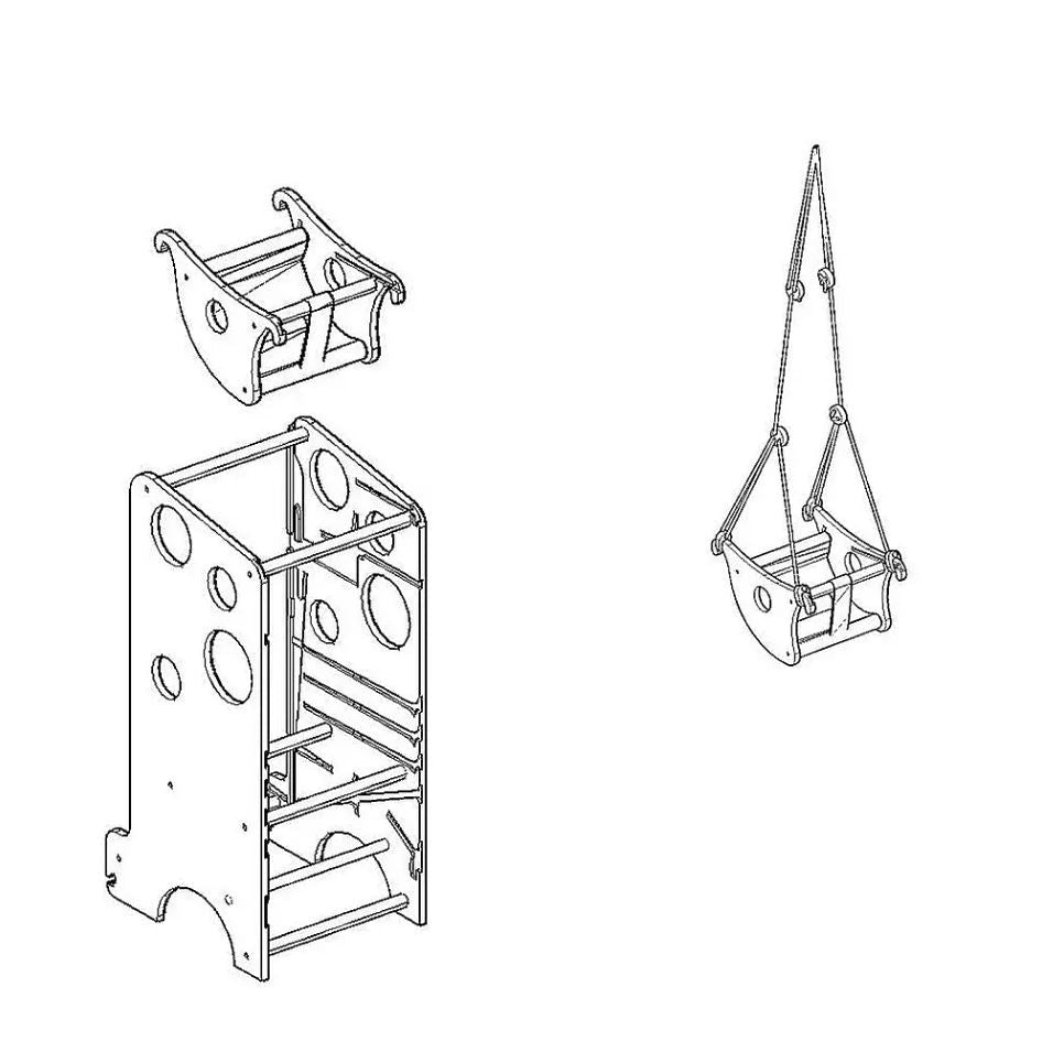 Baby Swing / Booster M/XL - Leea's Tower Accessoire - 