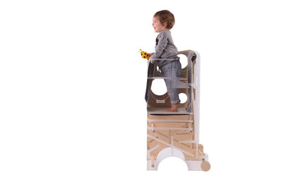 Leea’s Tower XL – dubbele Montessori‑leertoren voor twee kinderen - 