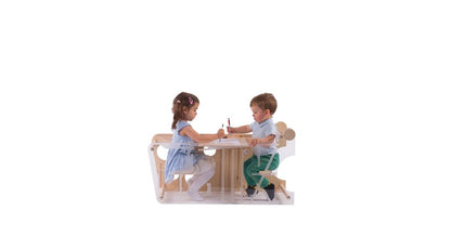 Leea’s Tower XL – dubbele Montessori‑leertoren voor twee kinderen - 