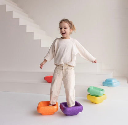 Jindl stapelstenen regenboog - 6 stuks - 