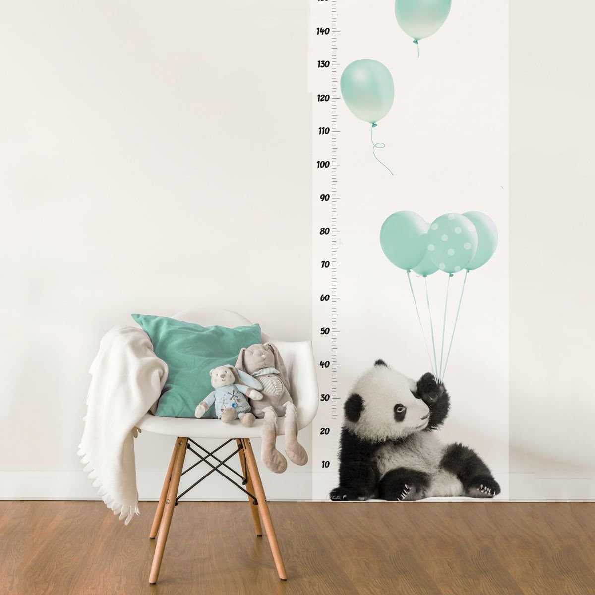 Panda With Mint Balloons Growth Chart