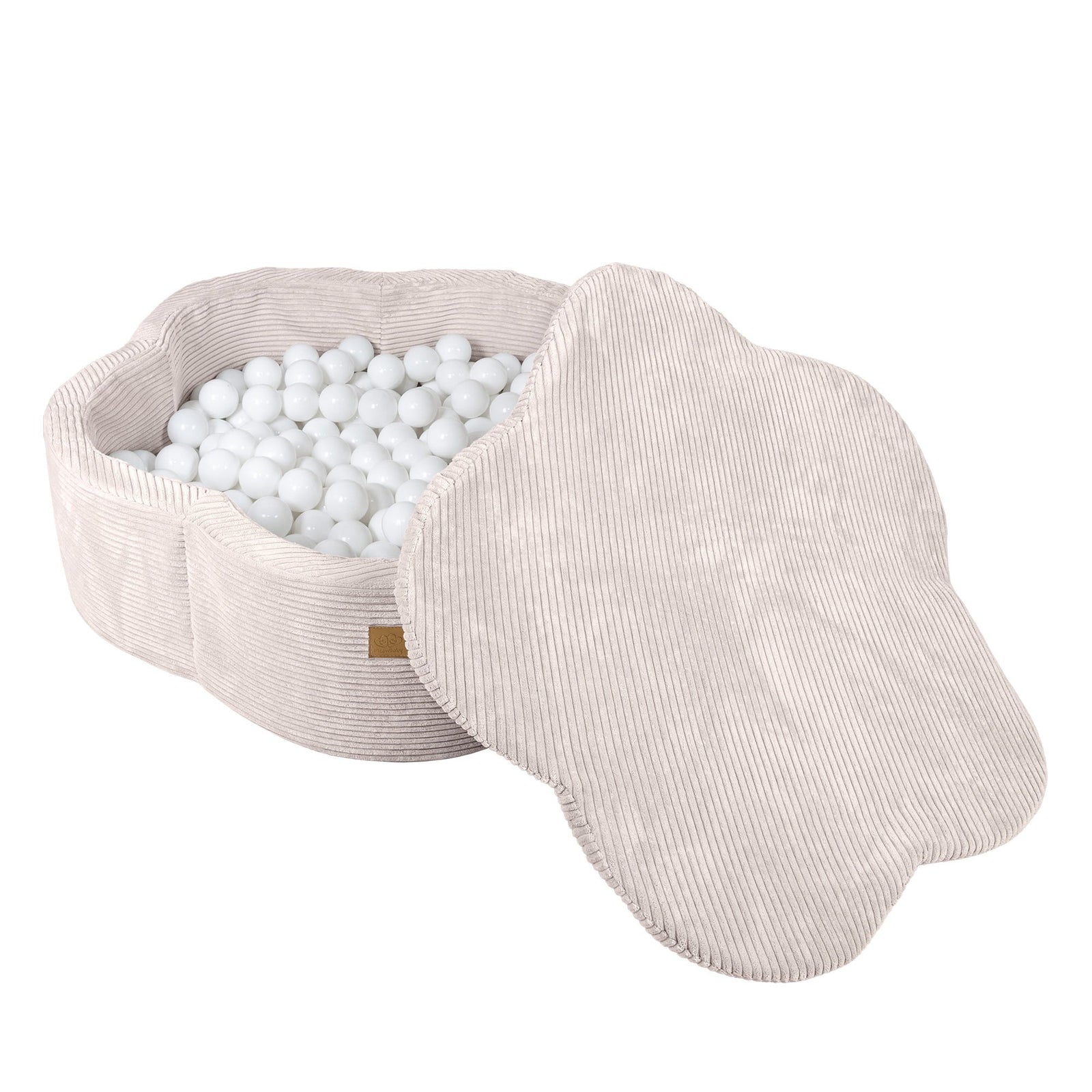 MeowBaby Aesthetic bloemvormige ballenbak in ecru