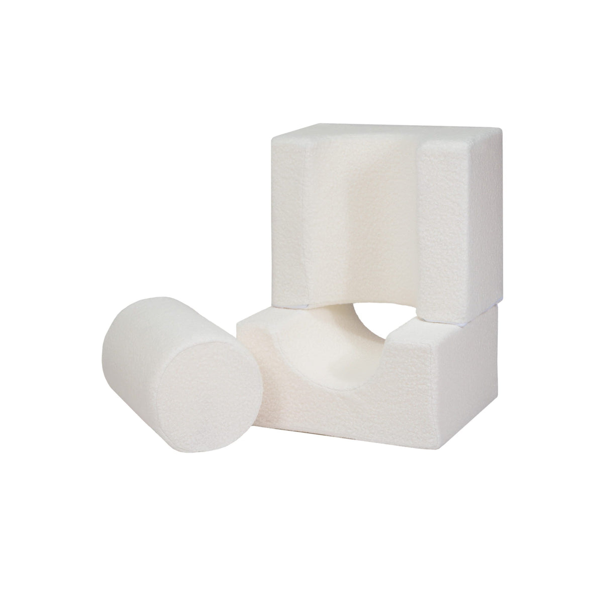 MeowBaby Bouclé vormen set 3-delig in wit