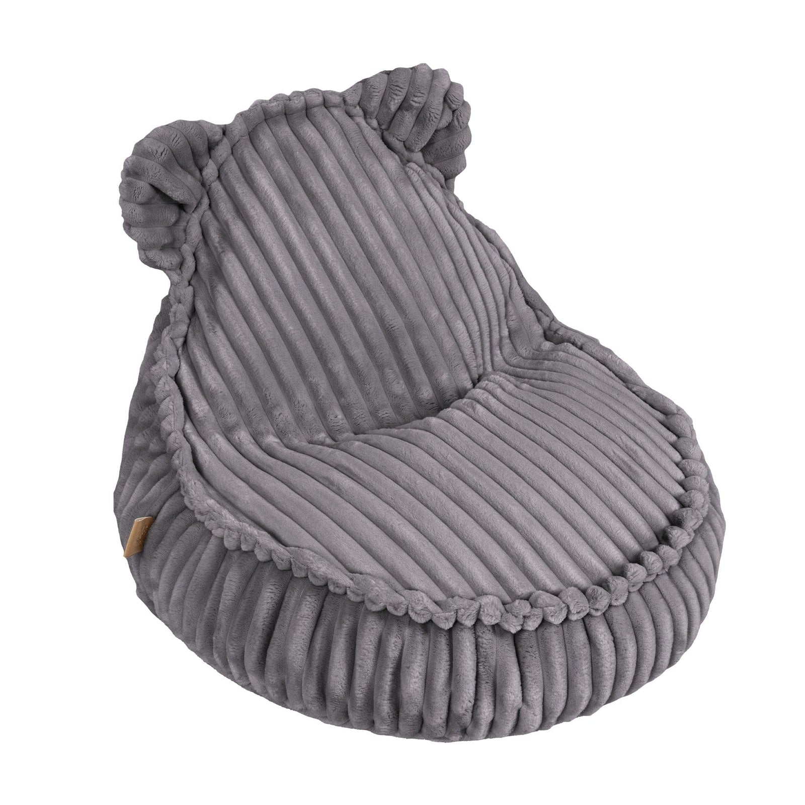 MeowBaby Churros kinderzitzak met oortjes grijs