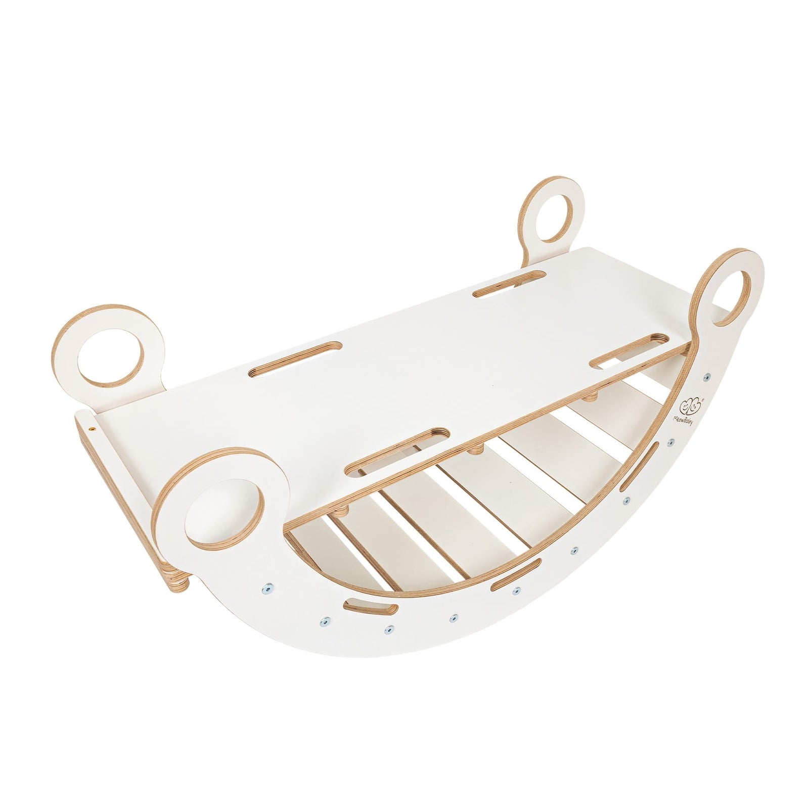 MeowBaby Dream Rocker Large wit, glijbaan zonder kussen