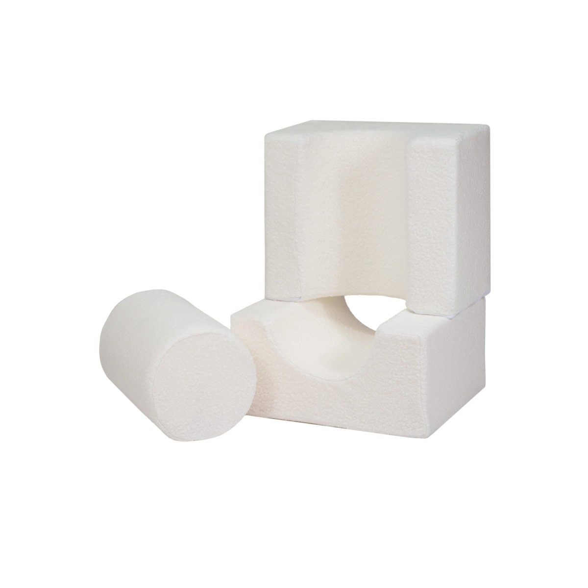 MeowBaby Bouclé vormen set 3-delig in wit