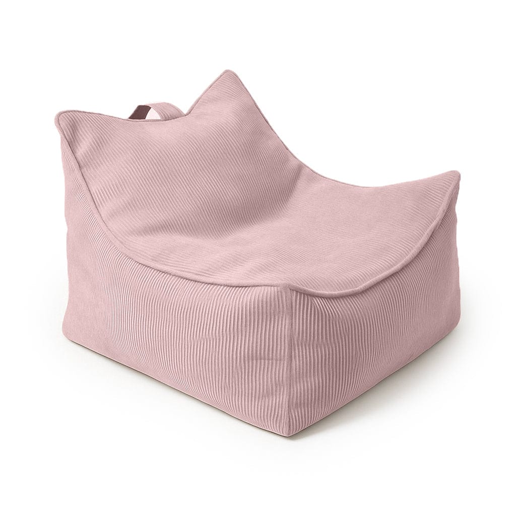 MeowBaby Slimcord ribstof kinderzitzak roze