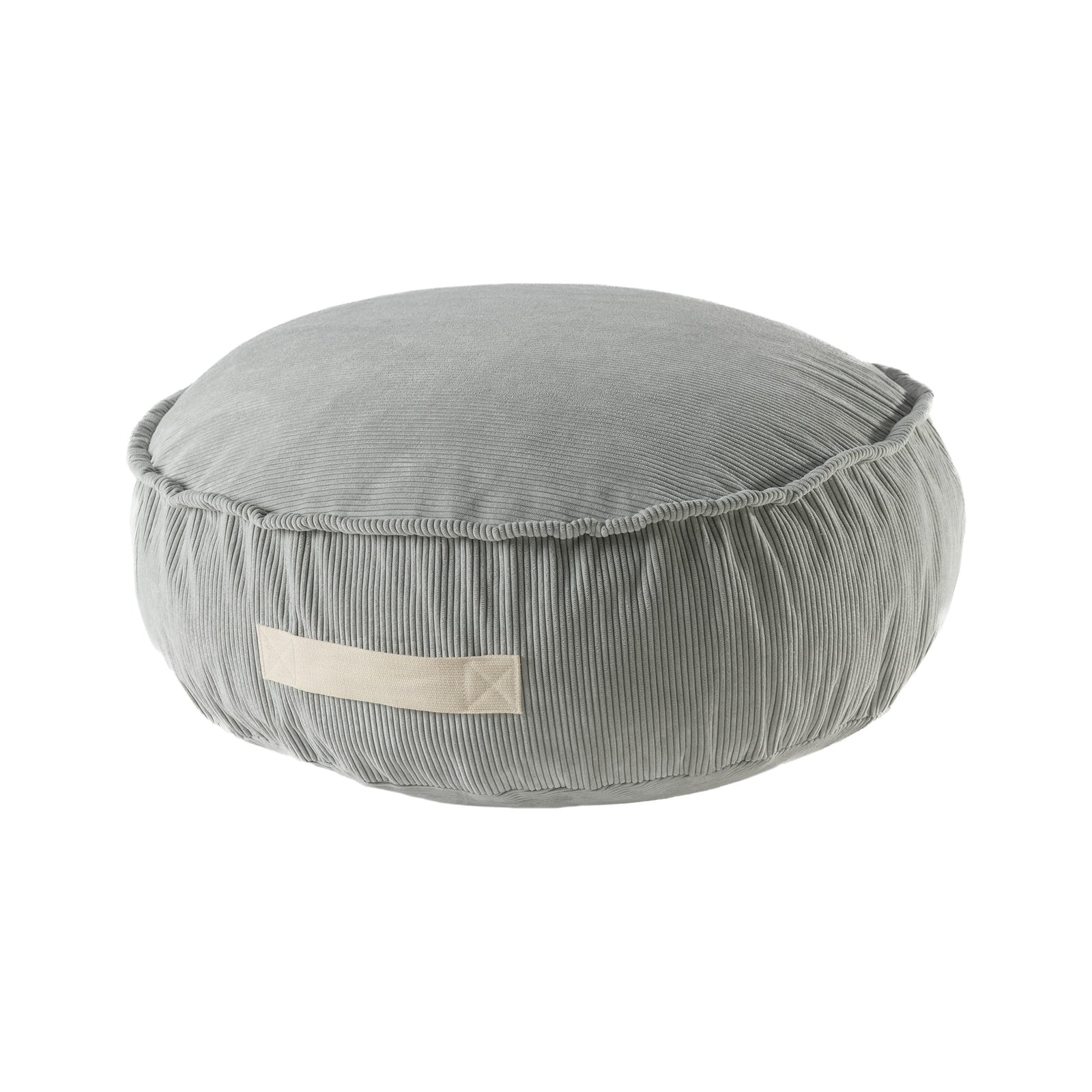 MeowBaby Slimcord ribstof zitzak grijs