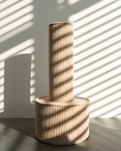 Wigiwama Brown Sugar Roll - ribbed cushion