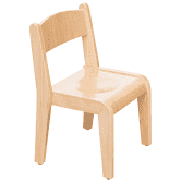 Pertina beukenhouten kinderstoel — zithoogte 39 cm-