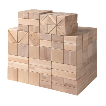 Van Dijk Toys Haagse blokkenset / houten blokken set 10cm (Kinderopvang kwaliteit) - 
