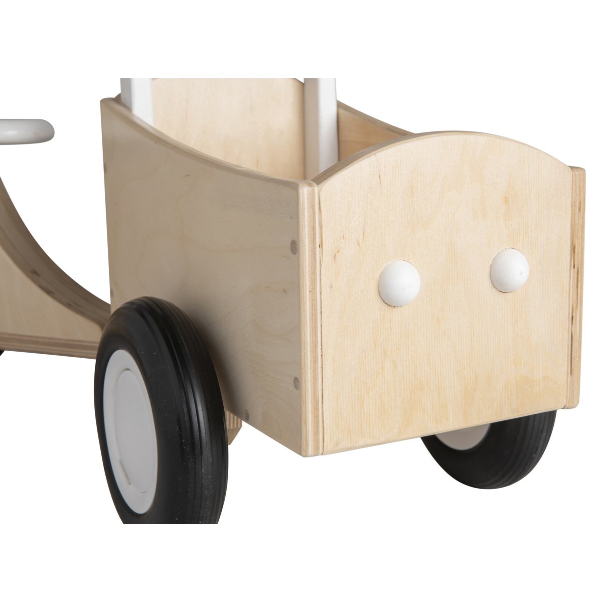 Van Dijk Toys houten loopbakfiets — wit-