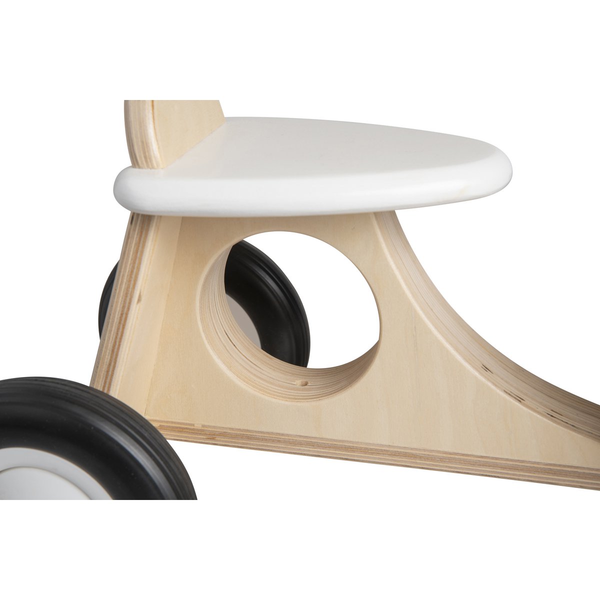 Van Dijk Toys houten loopbakfiets — wit-
