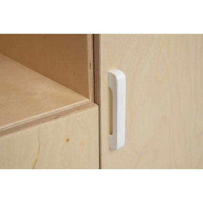 Van Dijk Toys houten poppencommode / poppen commode - Naturel met wit (Kinderopvang kwaliteit) - 